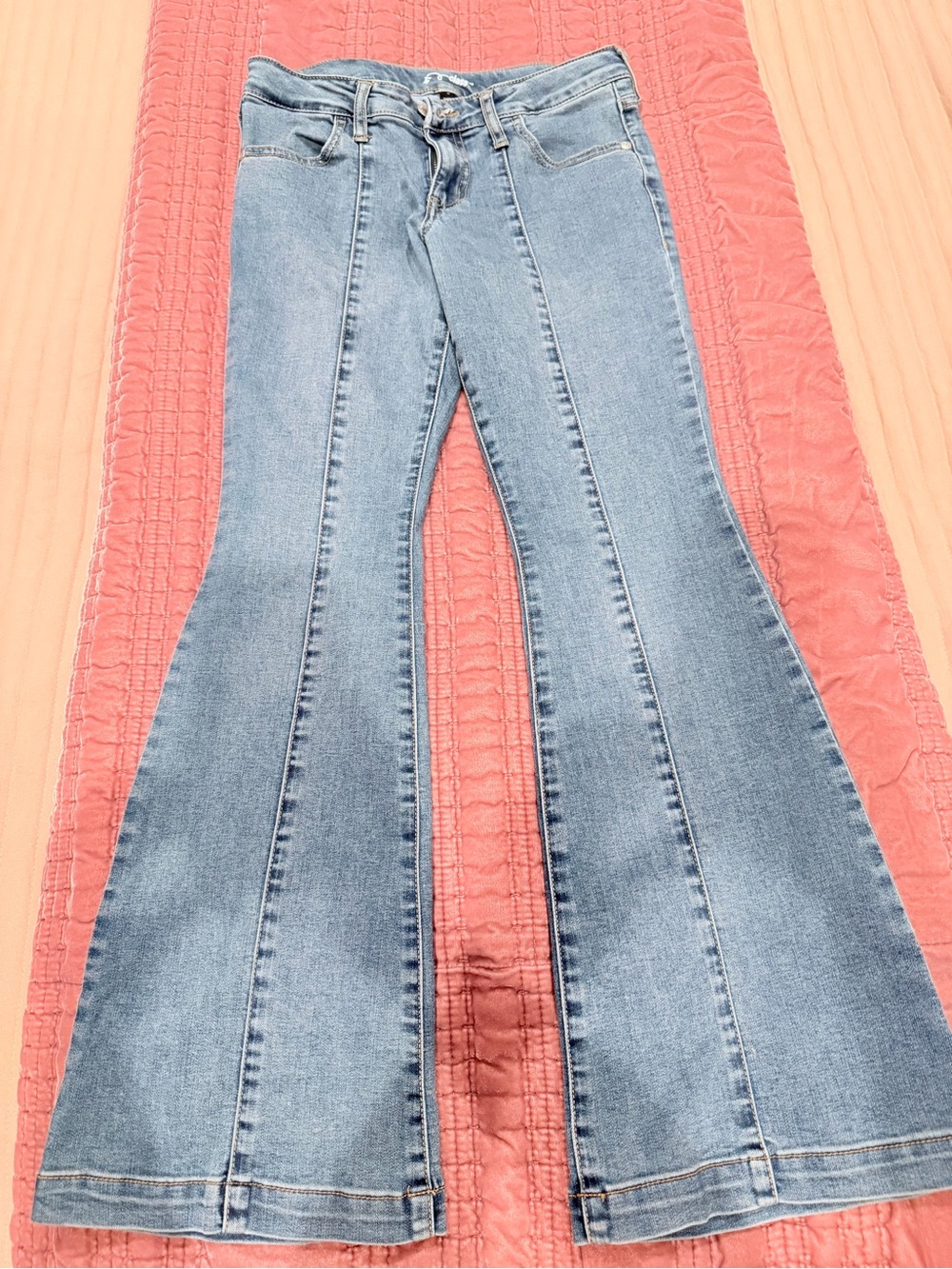 art class Light Blue Flared Kids Jeans